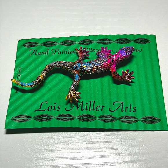 🦎 Handcrafted Rare Vintage Gecko Pin 🦎 - Picture 3 of 5